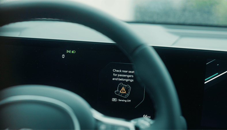 One Of Veena'S Favorite Features, The Rear Seat Reminder